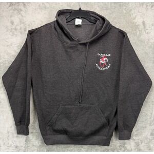 Delta Fleece Men's‎ Sweatshirt Hoodie Sz L Charcoal Gray Kandahar Afghanistan